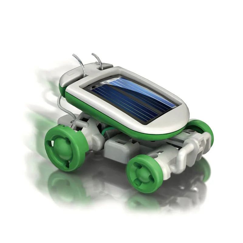 6-In-1 Solar-Power Robot Kit Assembling Ship Fan Windmill Car Toys Scientific Lab -Educational Gadgets
