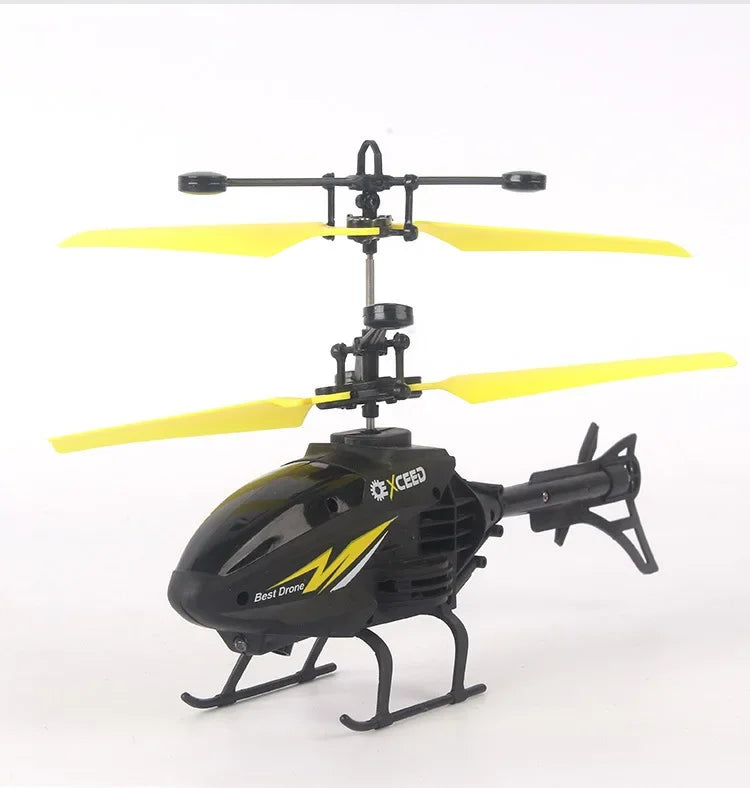 Helicopter with Lighting Rechargeable Mini RC Drone | Watch Wrist Hand Controlled Induction Aircraft Impact Resistant