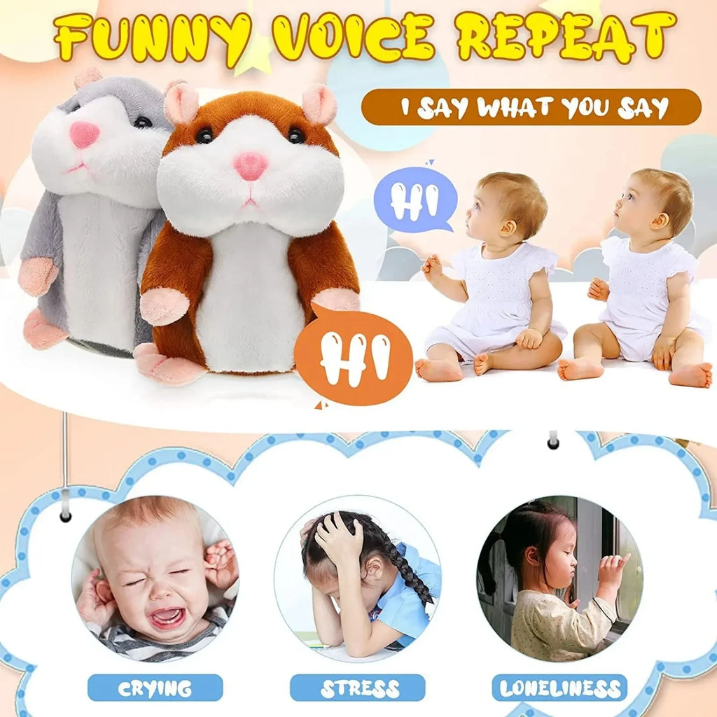 Talking Little Hamster Animal Plush Funny Toy