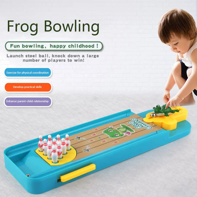 Mini Desktop Bowling Game Toy Funny Indoor Parent-Child Interactive Table