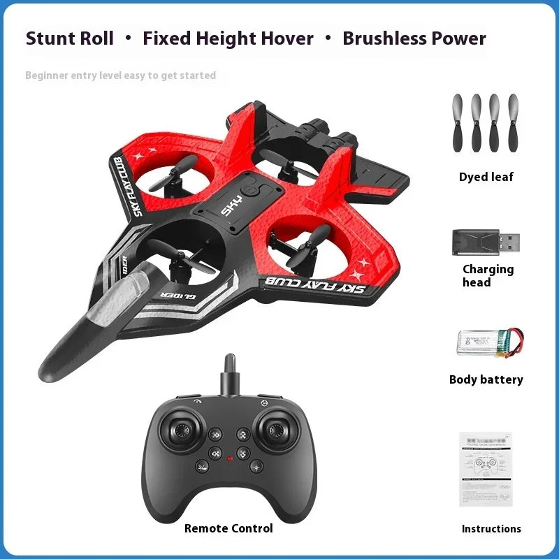 Foam RC Plane with Cool LED Lights | 360° Flip Stunt  2.4G 4CH Remote Control