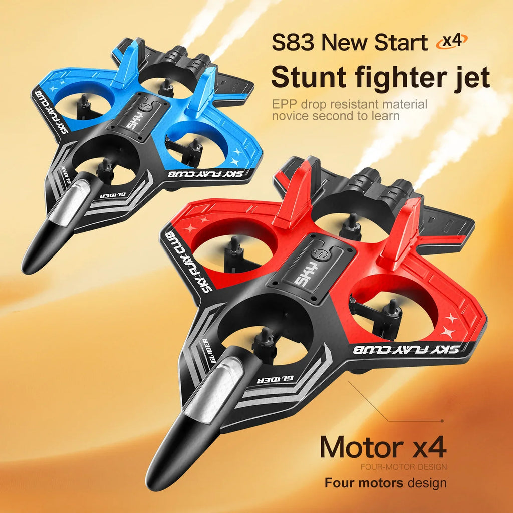 Foam RC Plane with Cool LED Lights | 360° Flip Stunt  2.4G 4CH Remote Control