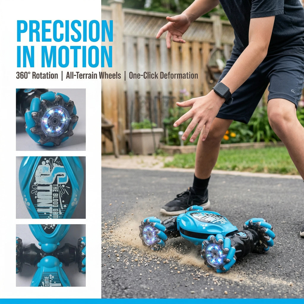 New Arrival Off-Road Climbing RC Toy Car | Gesture Sensing Deformable Remote Control Car, 4WD Stunt Twist