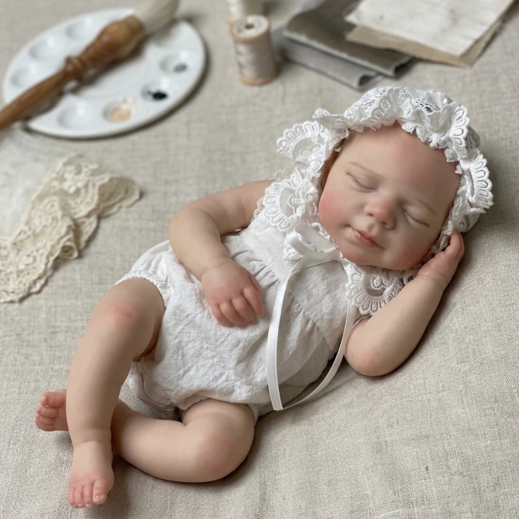 Soft Silicone Girl Newborn Baby Doll | 13 Inch