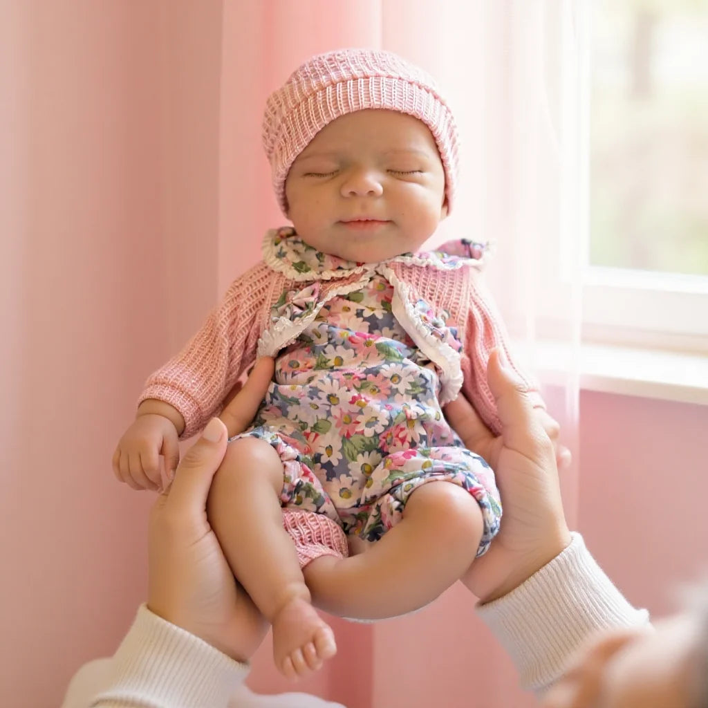 Soft Silicone Girl Newborn Baby Doll | 13 Inch