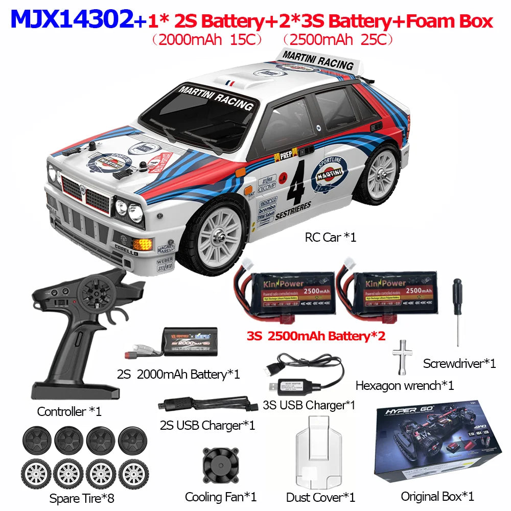 HYPER GO RC MJX 14304 14303 14302 High Speed Drift Car  With Gyroscope