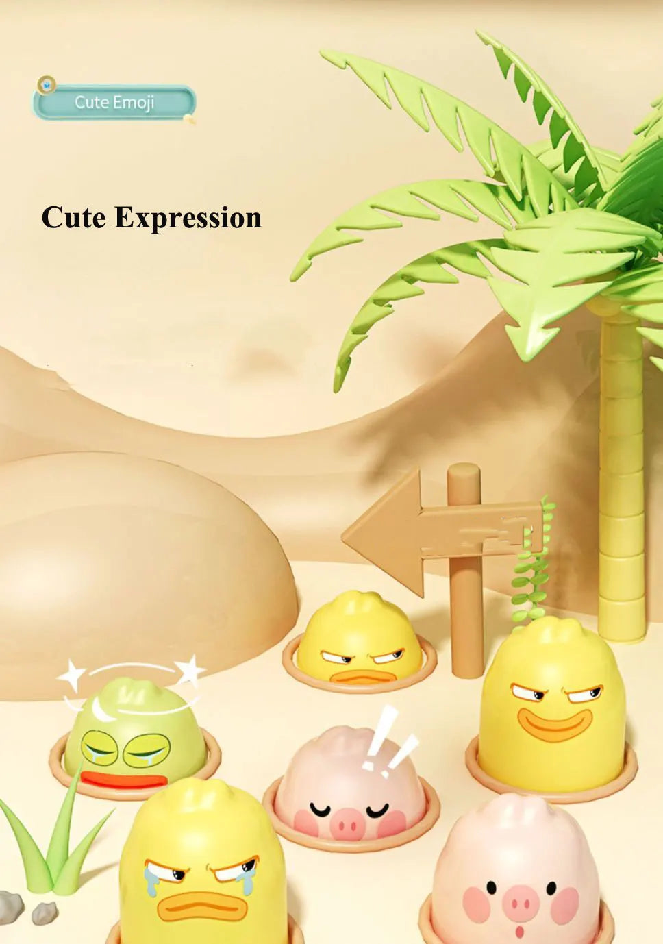 Duck/Frog/Pig Baby Toy Montessori Game Educational Gift