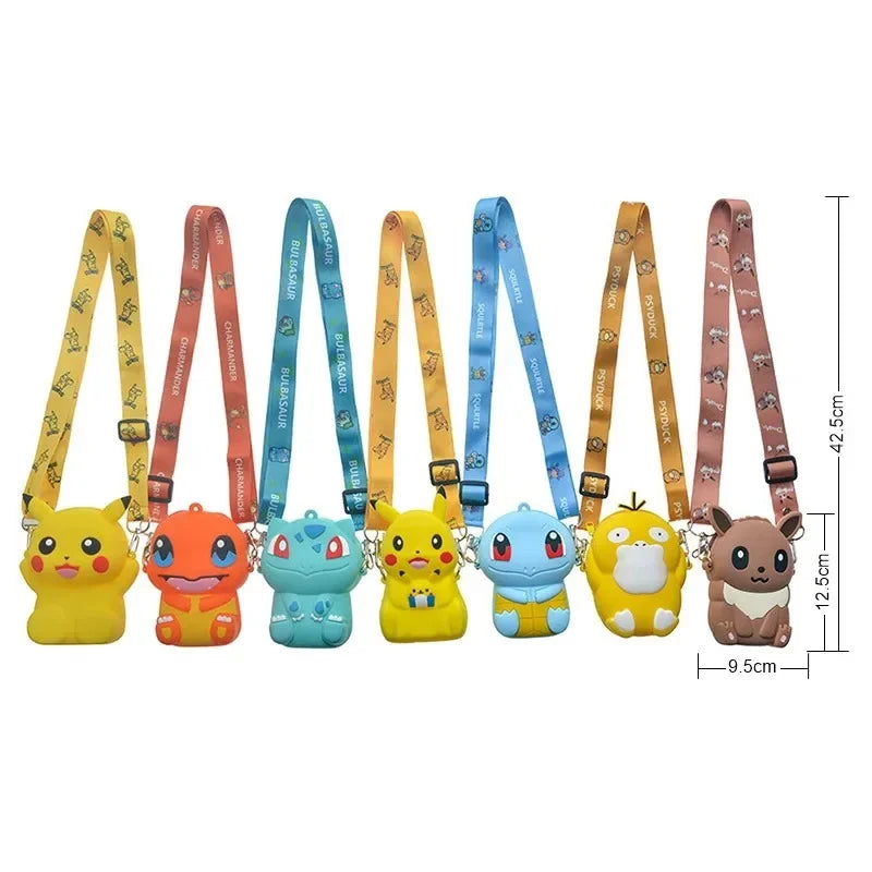 Pokemon Anime Pikachu Lovely Fashion Bag Princess Small Silicone Purse