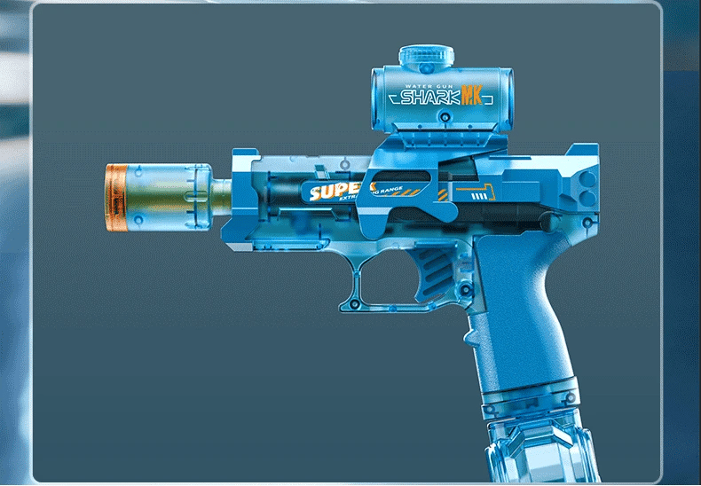 Simulated Firing and Recoil Electric Water Gun Toys Children Automatic Sensor Lights Water Pistol Kids Toy