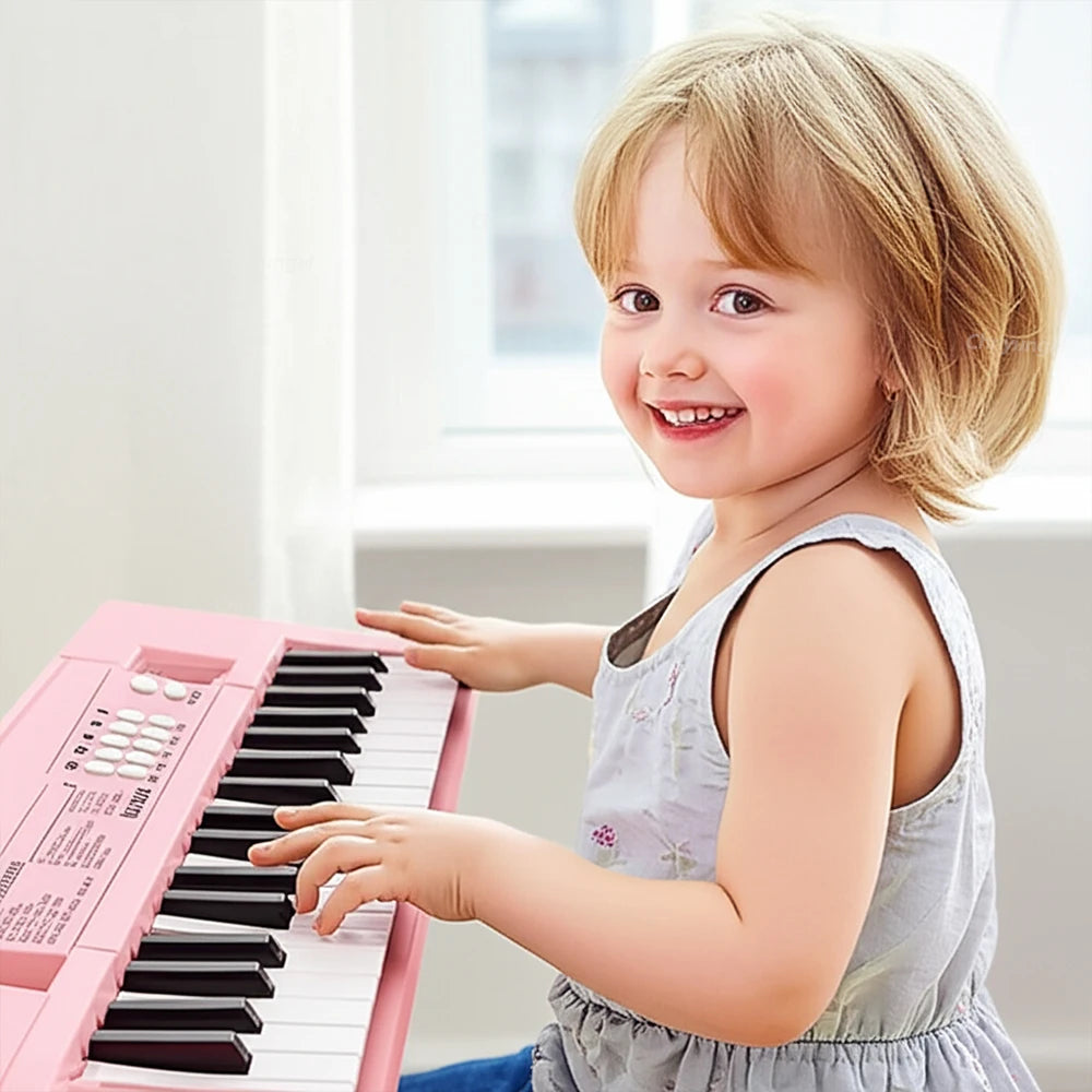 37 Keys Electronic Piano Keyboards with Microphone Rechargeable Education Toys Musical Instrument