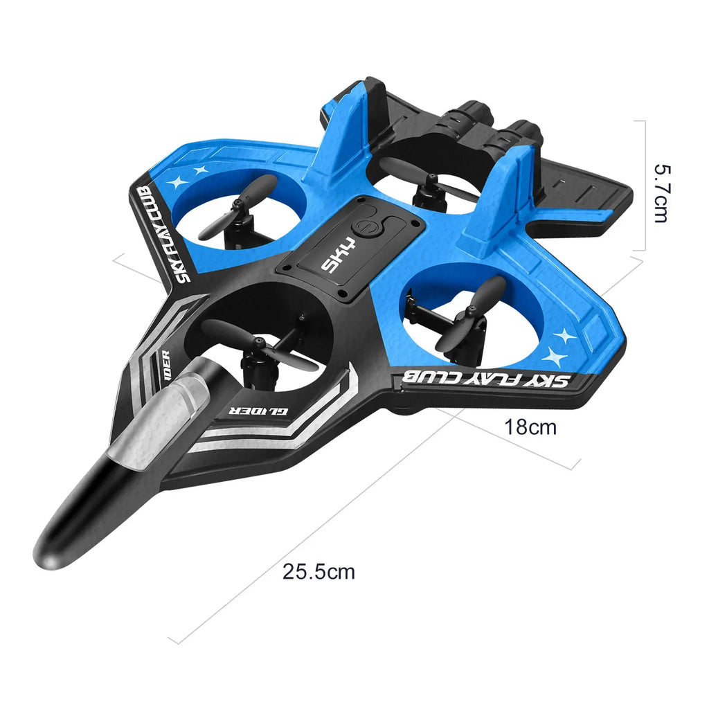 Foam RC Plane with Cool LED Lights | 360° Flip Stunt  2.4G 4CH Remote Control