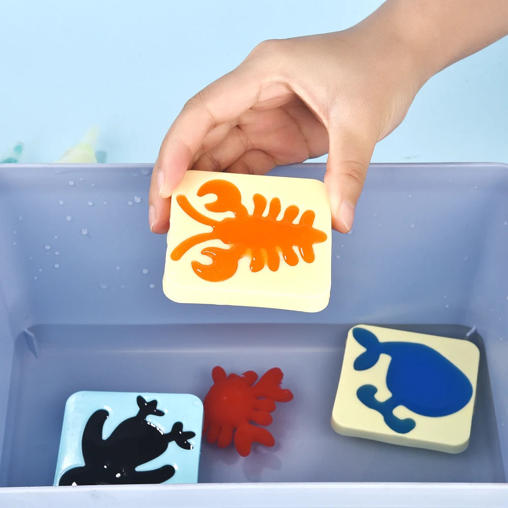 Kids Handmade DIY Craft Painting Stickers Montessori Education Origami Magic Water Elves Kit Set Toys