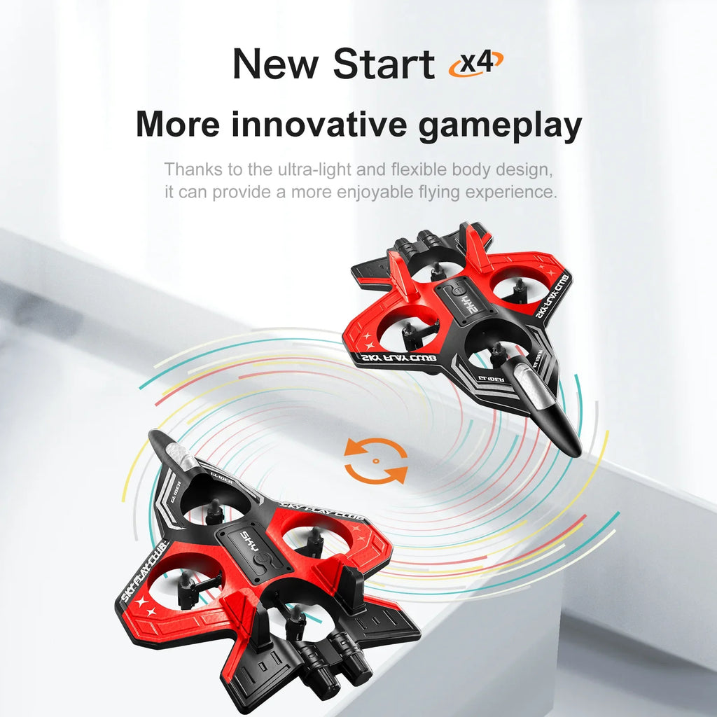 Foam RC Plane with Cool LED Lights | 360° Flip Stunt  2.4G 4CH Remote Control