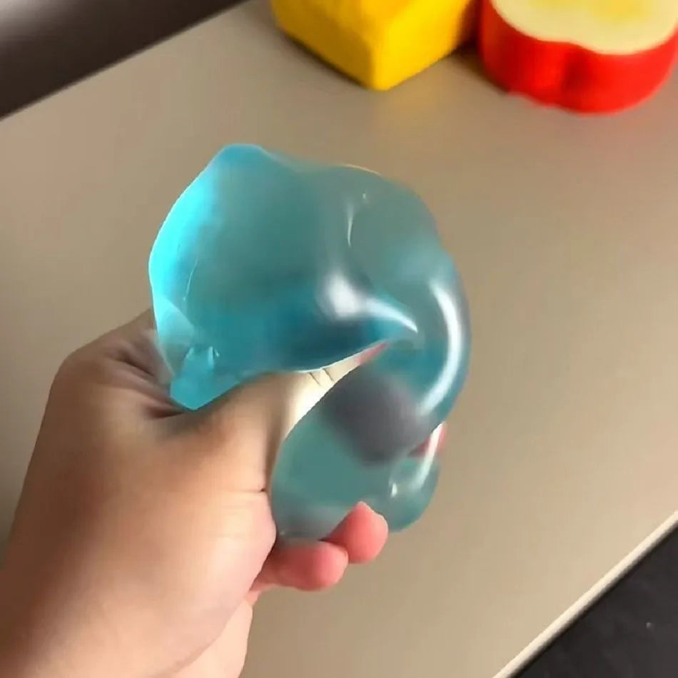 Squishy Green Apple Stress Ball Soft Fidget Sensory Toy for ADHD Autism Slow Rebound Squeeze Toy