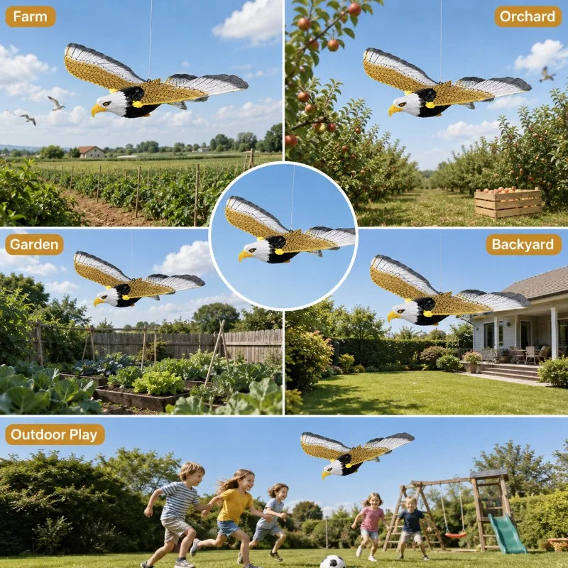 Circling Hanging Line Flying Eagle Simulation Flying