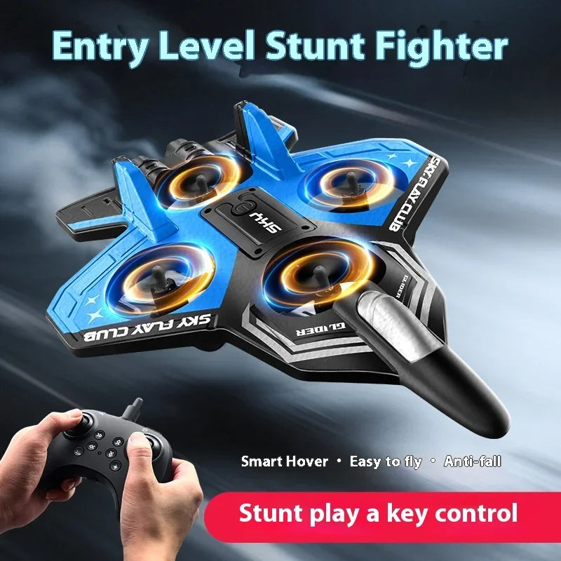 Foam RC Plane with Cool LED Lights | 360° Flip Stunt  2.4G 4CH Remote Control