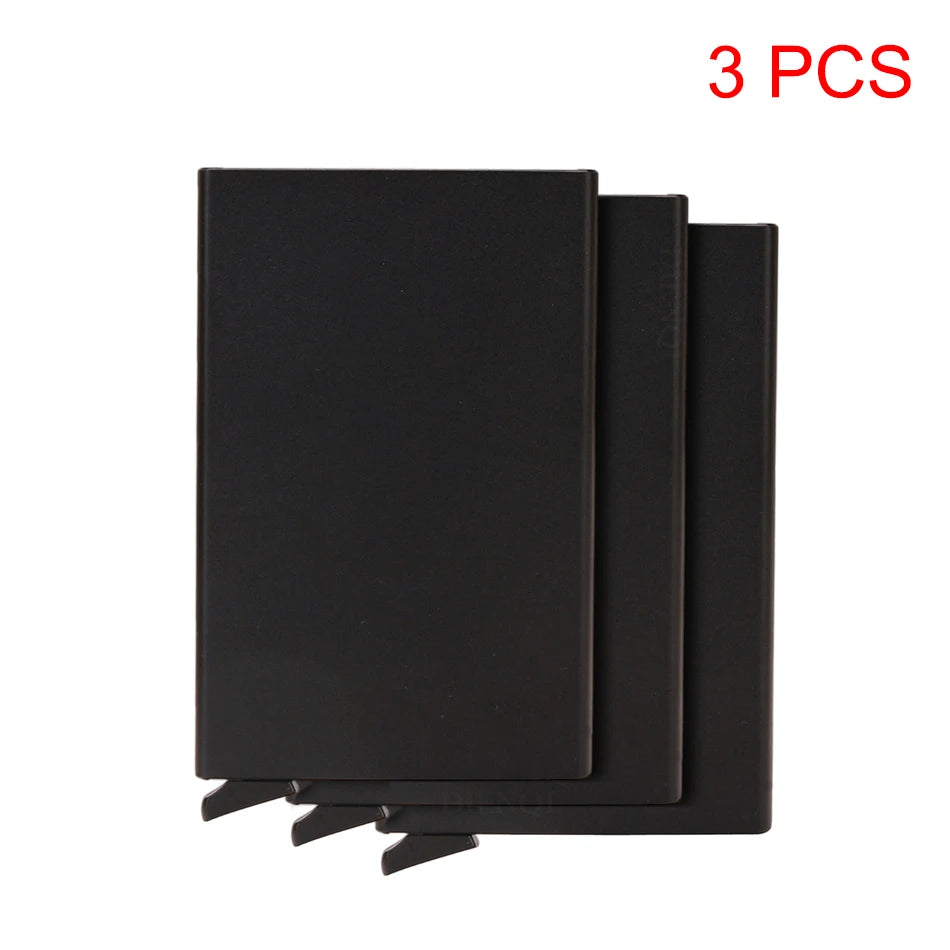 Smart Wallet Card Holder Metal Thin Slim Men Women Wallets