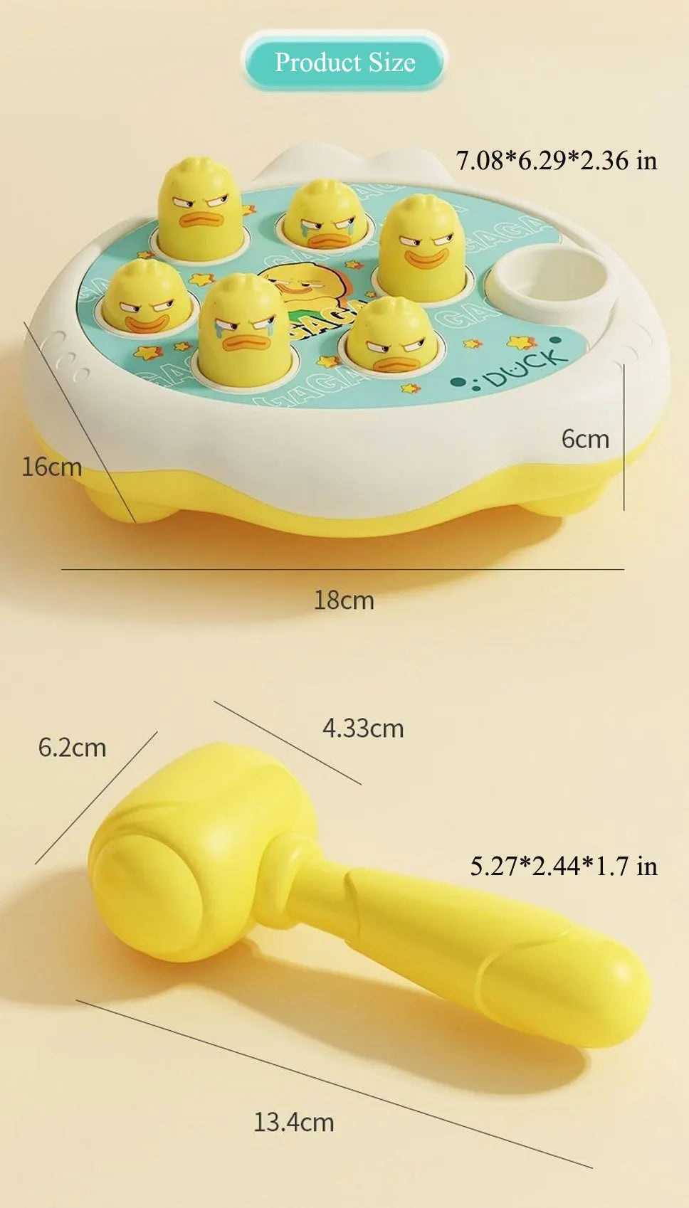 Duck/Frog/Pig Baby Toy Montessori Game Educational Gift