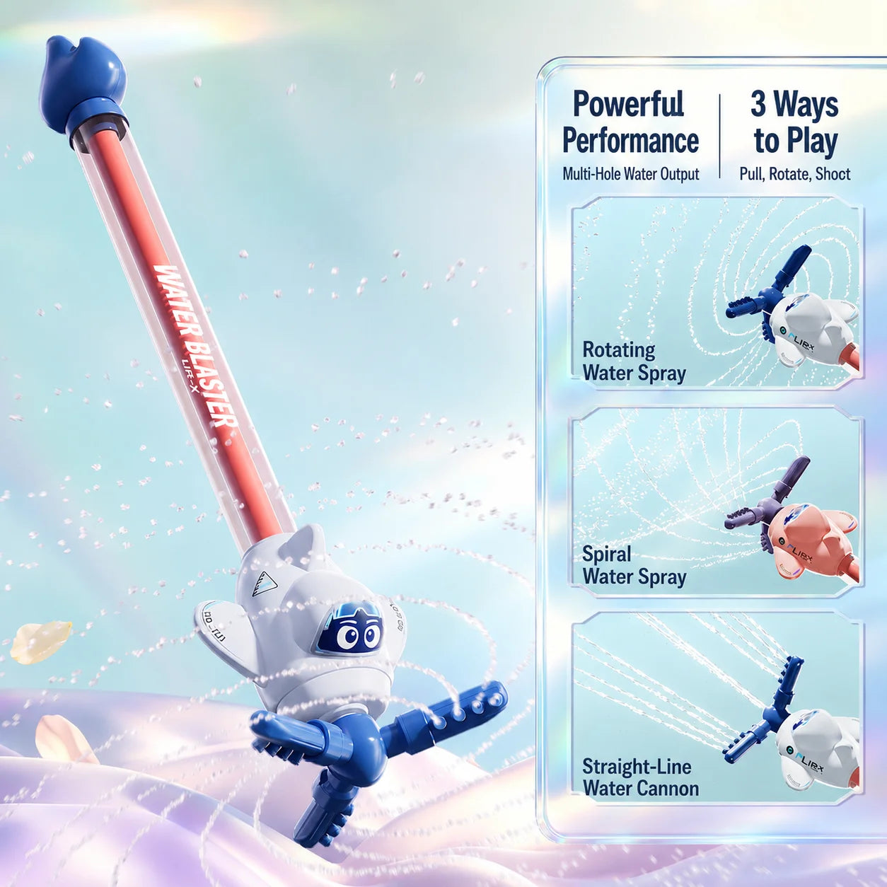 Magic Fairy Wand Water Gun Sparkling Summer Water Play Toy