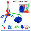 Air Powered Rocket Launcher Game | Kids Outdoor Rocket Foot Pump Outdoor Air Pressing Soaring Rocket Suit Jumps