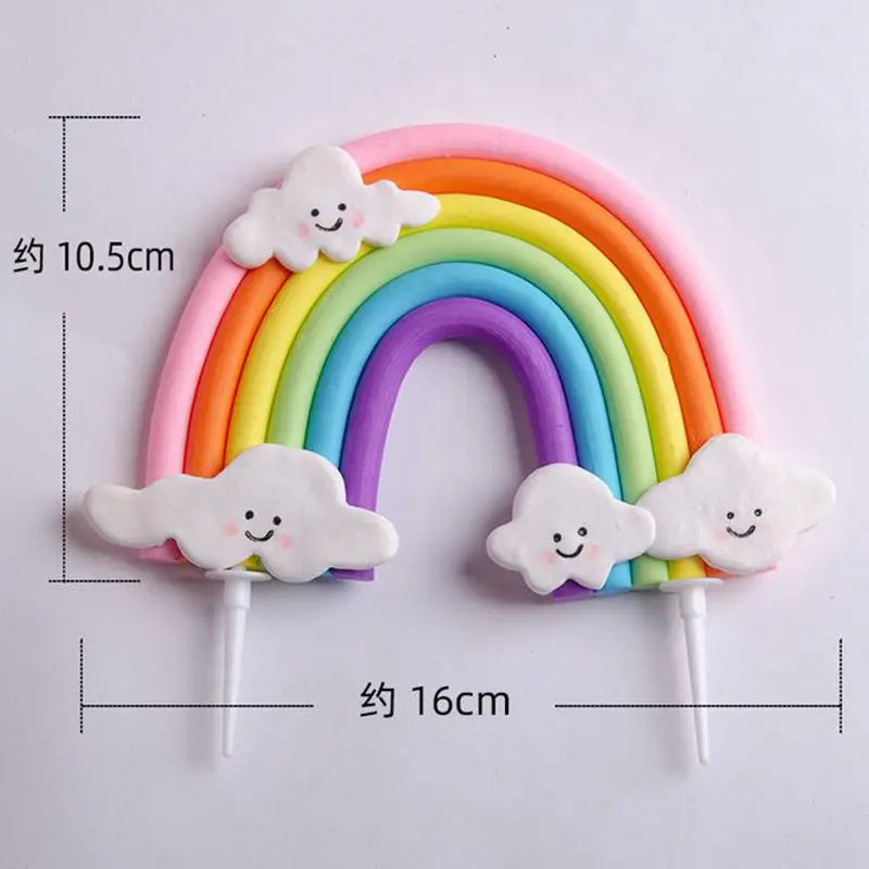 Rainbow Unicorn Cake Decoration Birthday Unicorn Gifts for Children and Kids