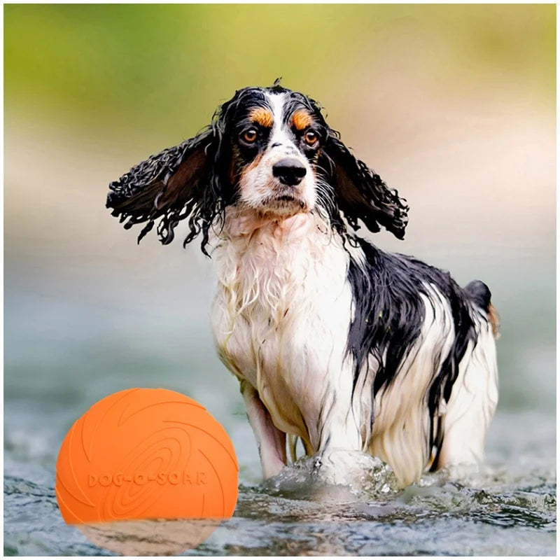 Silicone Flying Saucer Funny Dog Cat Toy Dog Game Flying Discs