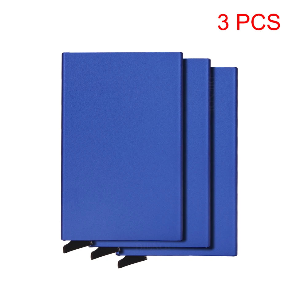 Smart Wallet Card Holder Metal Thin Slim Men Women Wallets