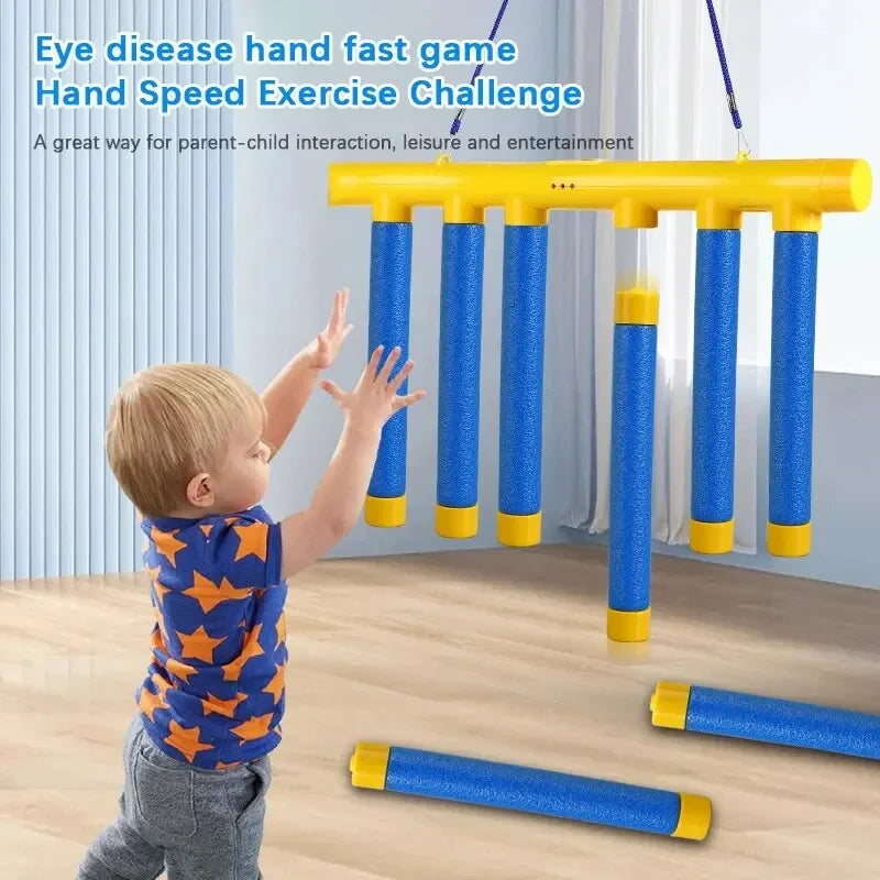 Challenge Falling Sticks Game Kids Stick Catching Toy Training Reaction Ability Educational Parent
