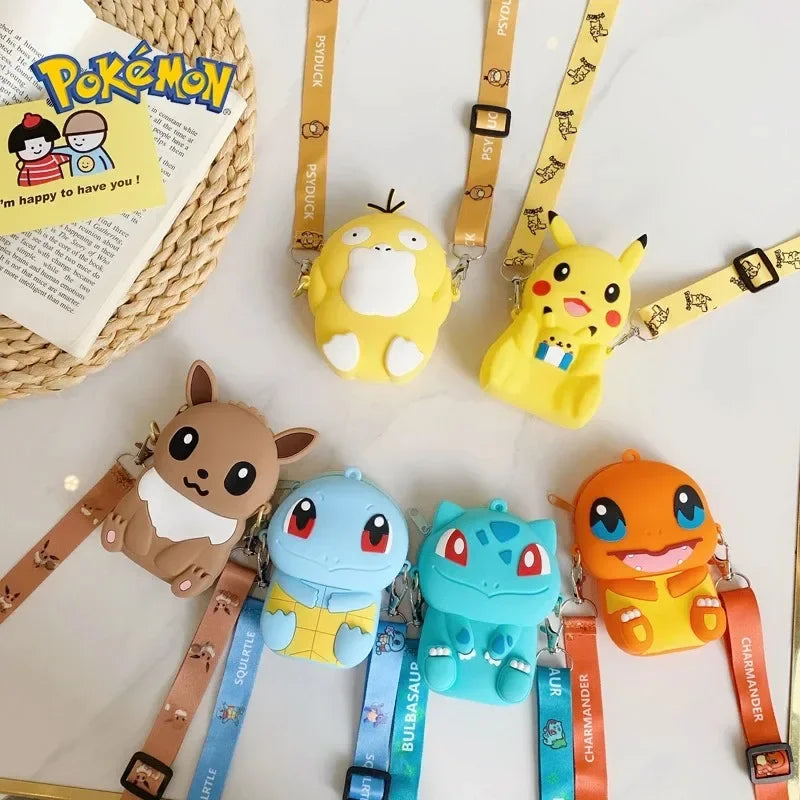 Pokemon Anime Pikachu Lovely Fashion Bag Princess Small Silicone Purse