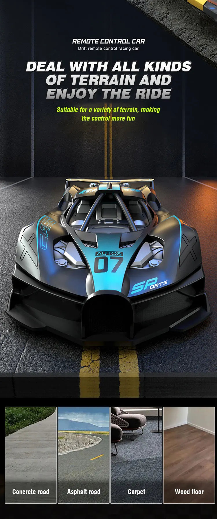 RC Car 4Ch High-Speed Remote Control Drift Racing Car Electric Sportscar