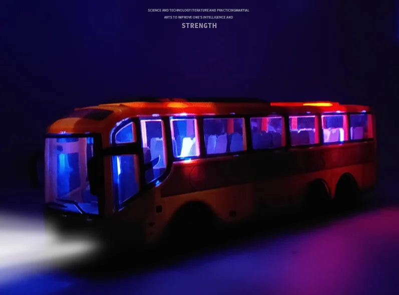 2.4G 4CH RC Tour Bus Electric Car with Lights Remote Control Bus