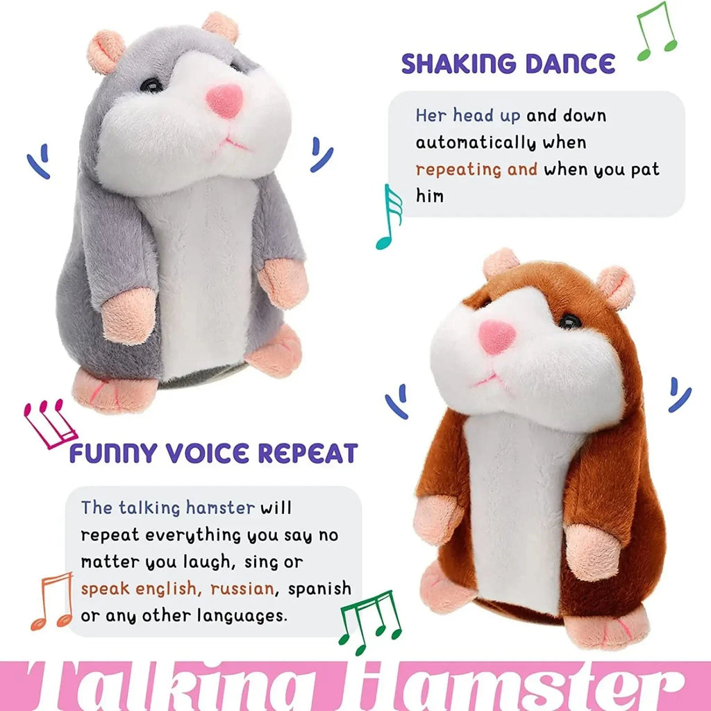 Talking Little Hamster Animal Plush Funny Toy
