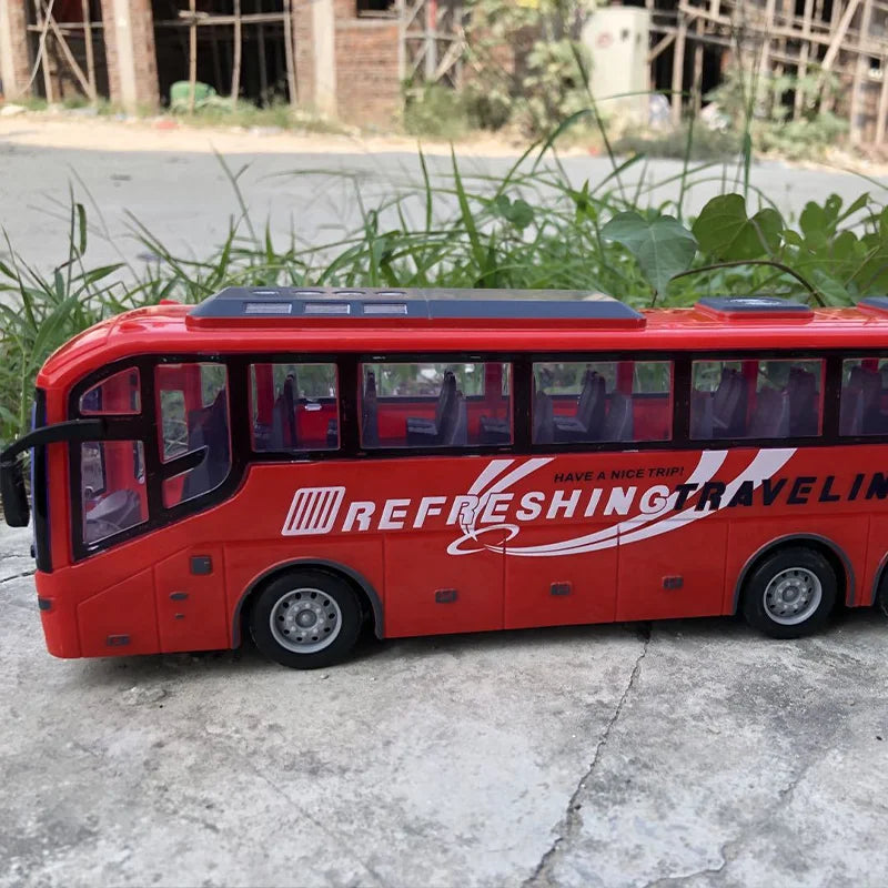 2.4G 4CH RC Tour Bus Electric Car with Lights Remote Control Bus