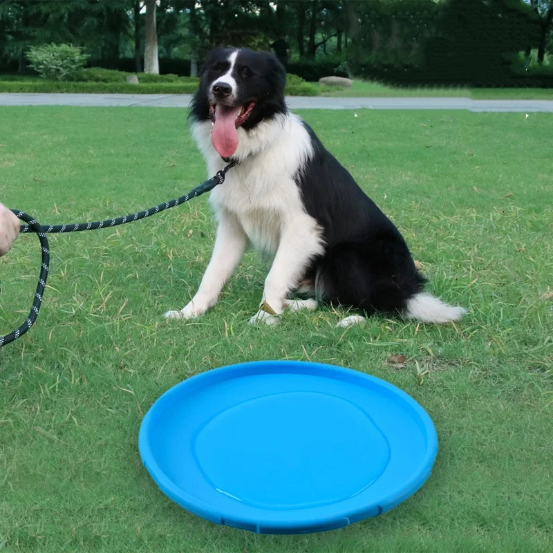 Silicone Flying Saucer Funny Dog Cat Toy Dog Game Flying Discs