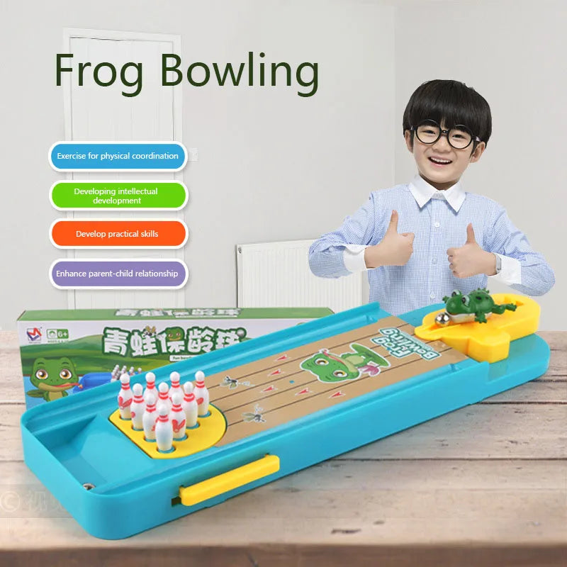 Mini Desktop Bowling Game Toy Funny Indoor Parent-Child Interactive Table