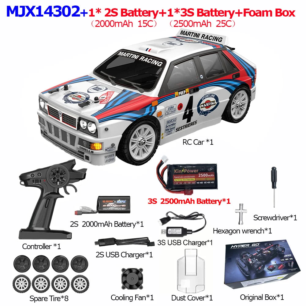 HYPER GO RC MJX 14304 14303 14302 High Speed Drift Car  With Gyroscope
