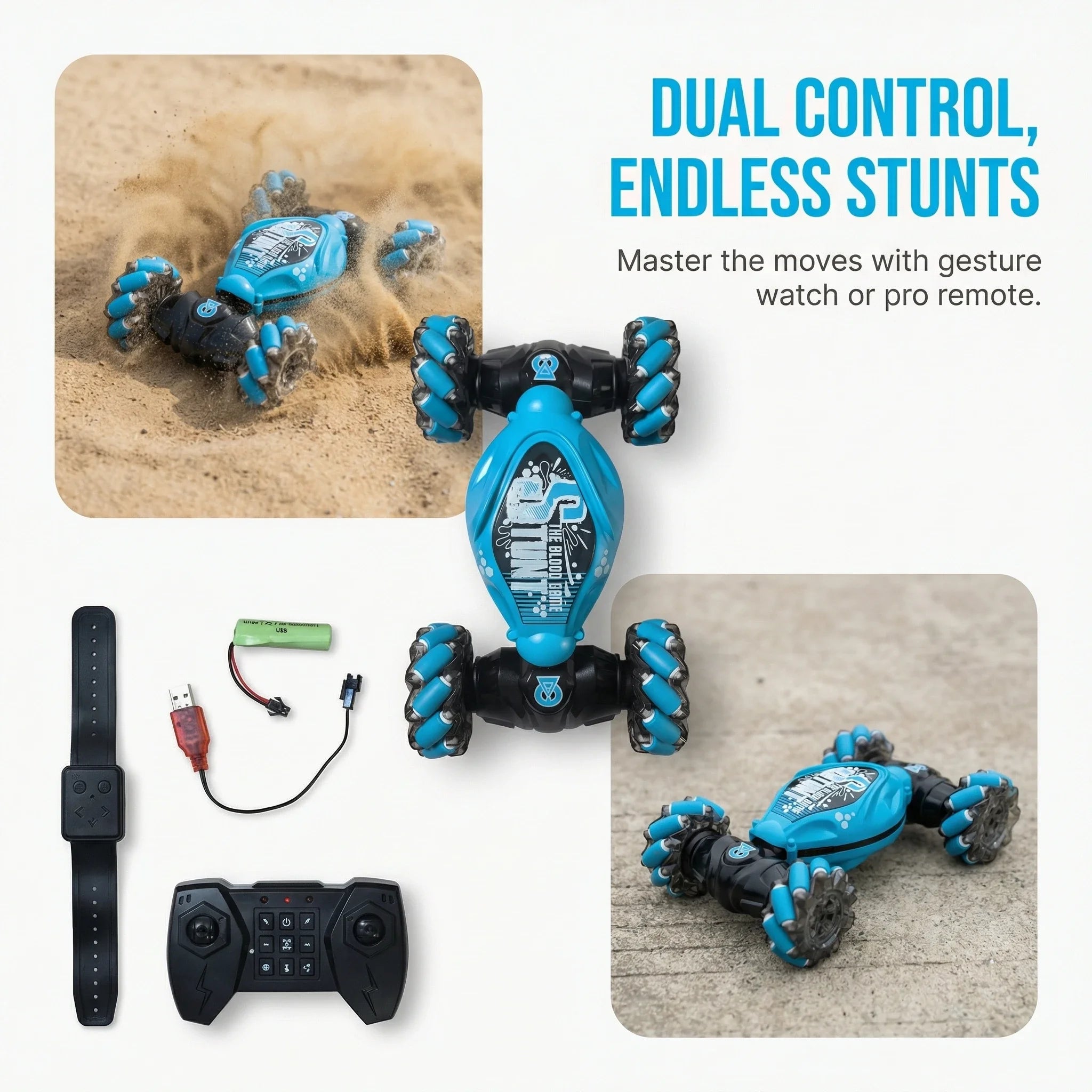 New Arrival Off-Road Climbing RC Toy Car | Gesture Sensing Deformable Remote Control Car, 4WD Stunt Twist