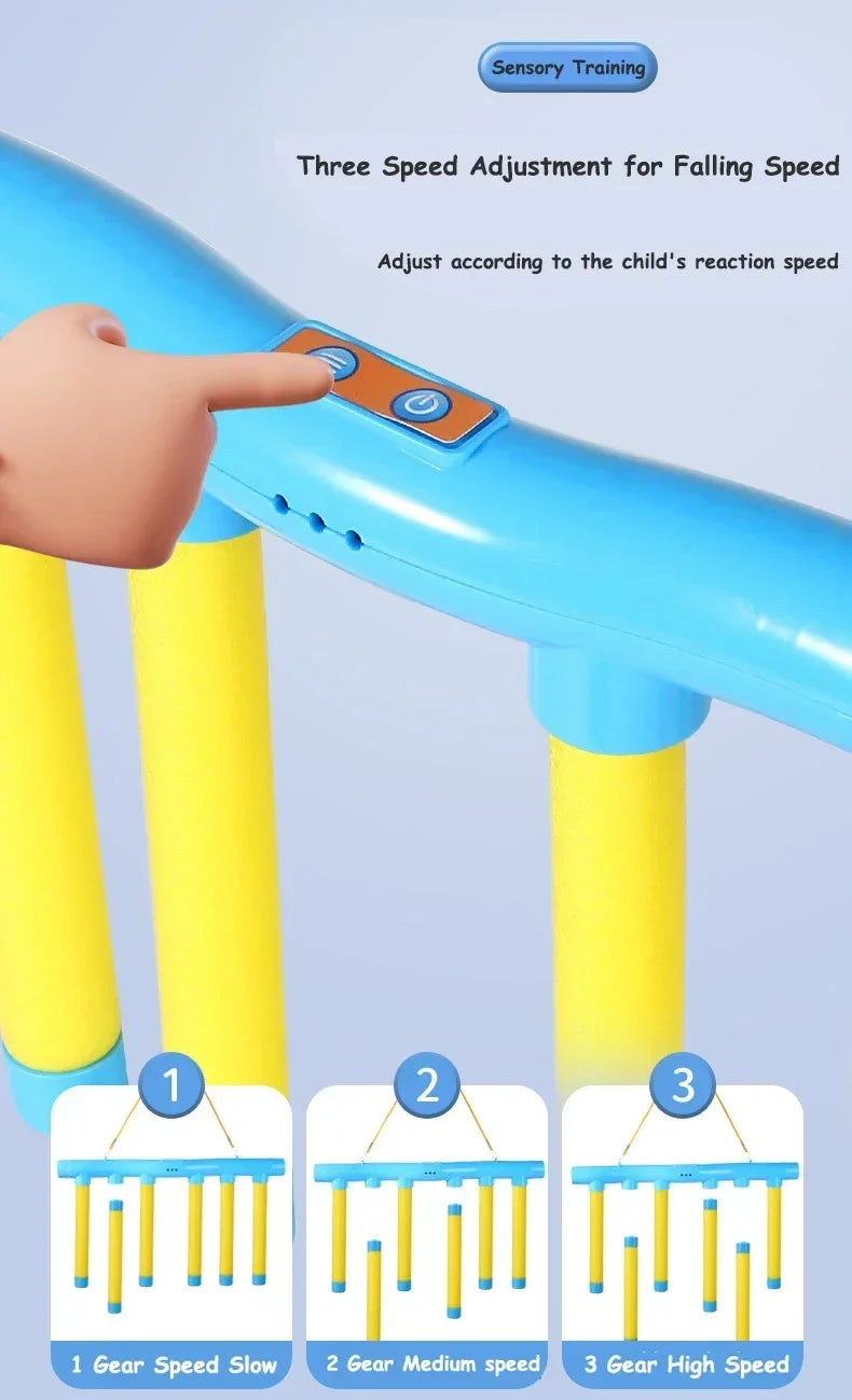Challenge Falling Sticks Game Kids Stick Catching Toy Training Reaction Ability Educational Parent