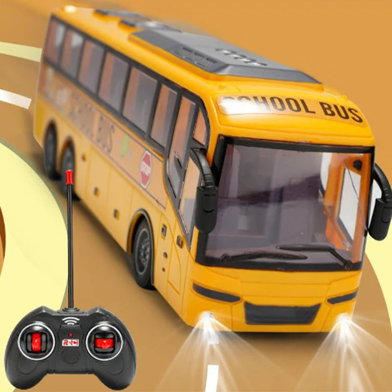 2.4G 4CH RC Tour Bus Electric Car with Lights Remote Control Bus